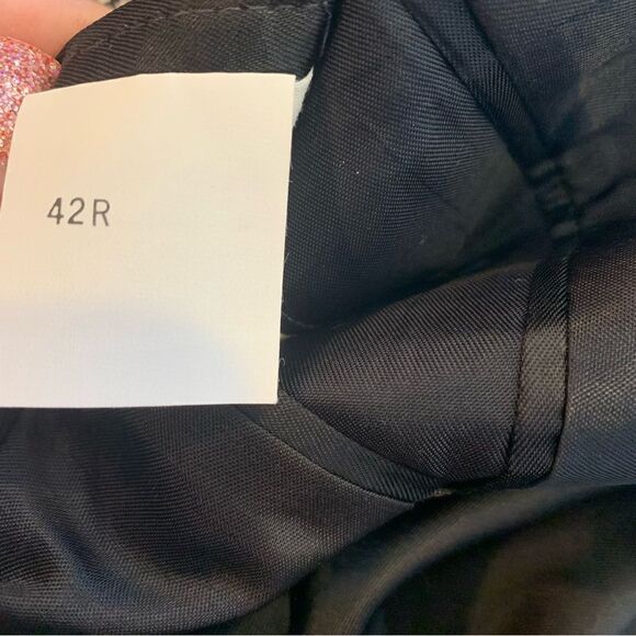 Oscar De La Renta Jacket Black & White Check Size 42R - Picture 12 of 13
